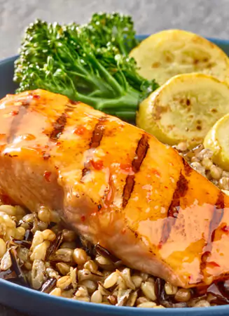 Thai chili grilled salmon